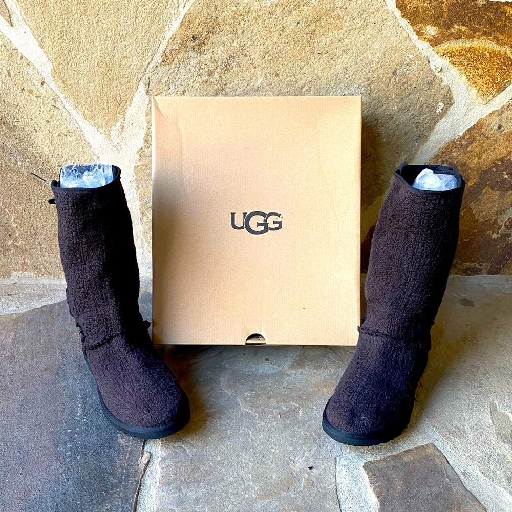 Women’s UGG Eva textile & Sheepskin boots